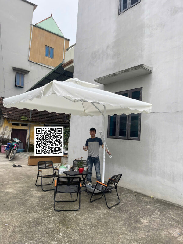 Ô Lệch Tâm Vuông 2m5 Khung Nan Hợp Kim Thép - Hình ảnh 6