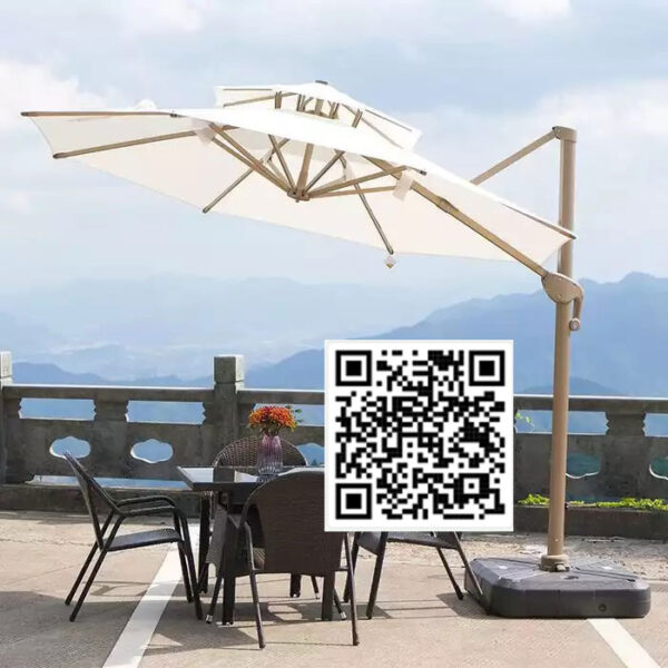 Ô Lệch Tâm Vuông 3m Xoay 360 Độ - Khung Nan Hợp Kim Nhôm - Hình ảnh 6