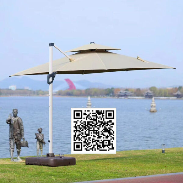 Ô Lệch Tâm Vuông 3m Xoay 360 Độ - Khung Nan Hợp Kim Nhôm - Hình ảnh 4