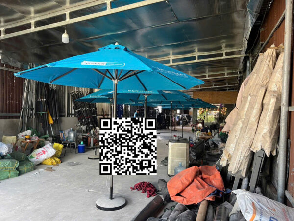 Ô dù Đứng Tâm Tròn Đường Kính 3m